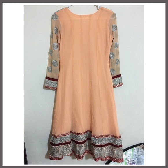 Indian embroidered Anarkali long dress small - Picture 2 of 6